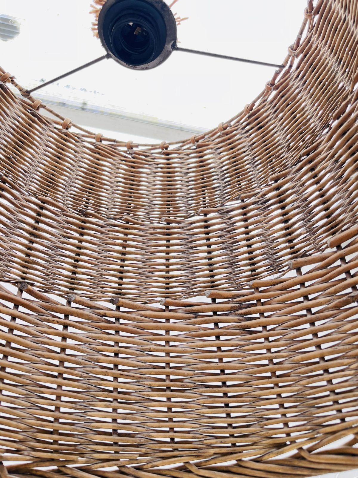 photo for sale Wicker Hanging Planter, Modernist