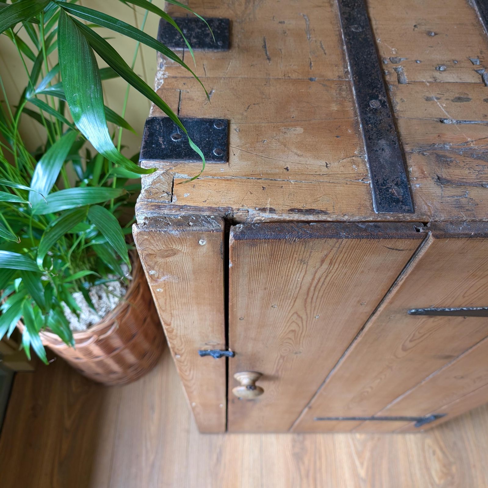 Rustic Victorian Pine Cupboard photo vintage