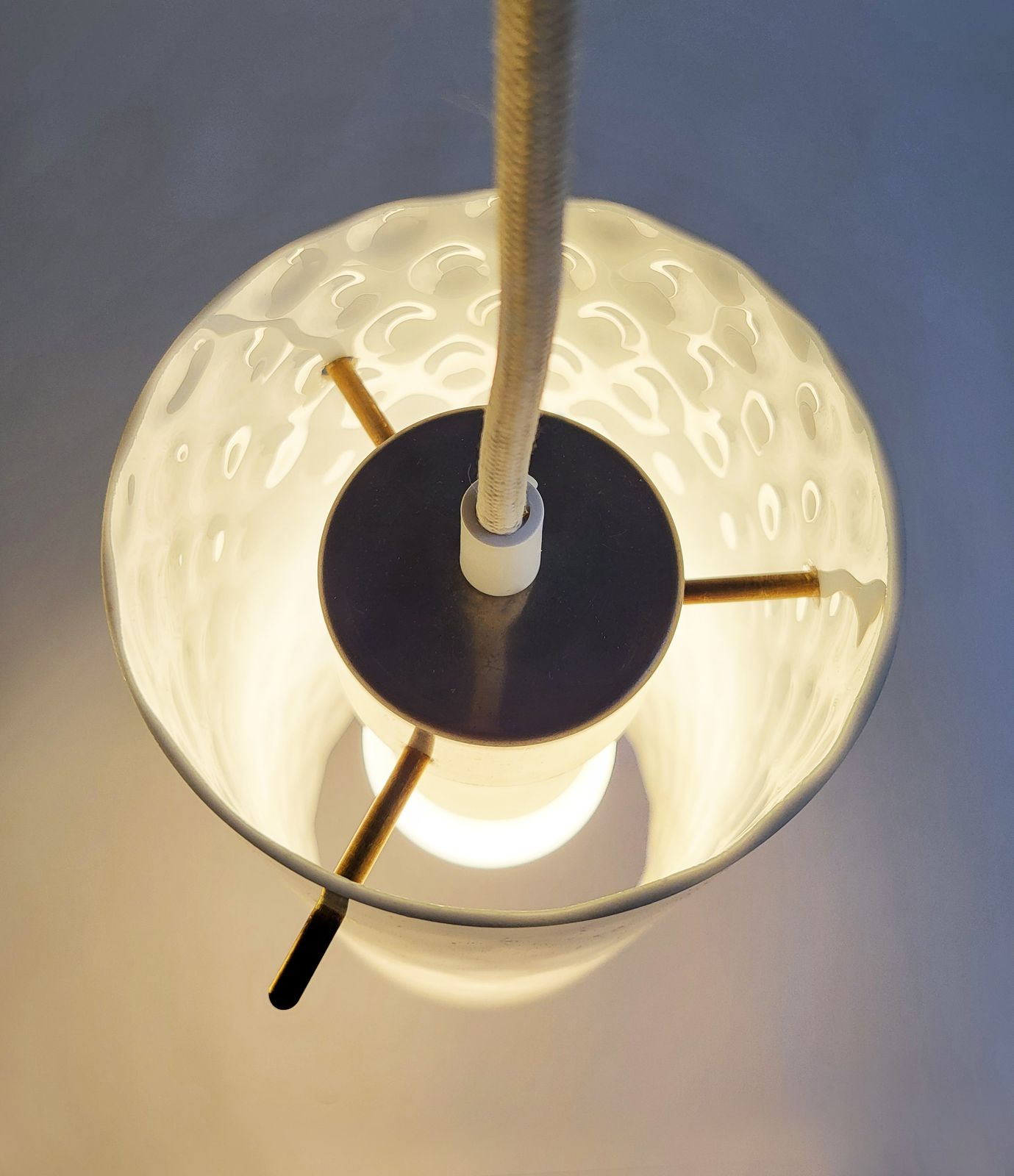 Mid Century Murano Glass Polkadot Pendant Light By Rupert Nikoll, 1950s photo Lighting