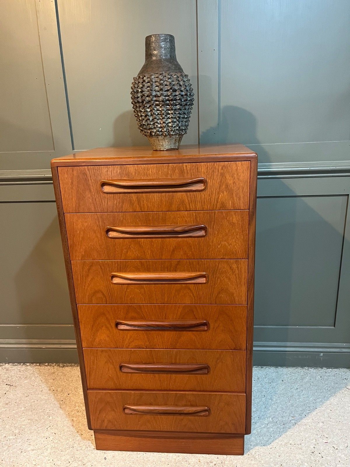 photo furniture Pair G Plan Teak Bedside Chests Fresco Range 1970’s. Delivery Available.