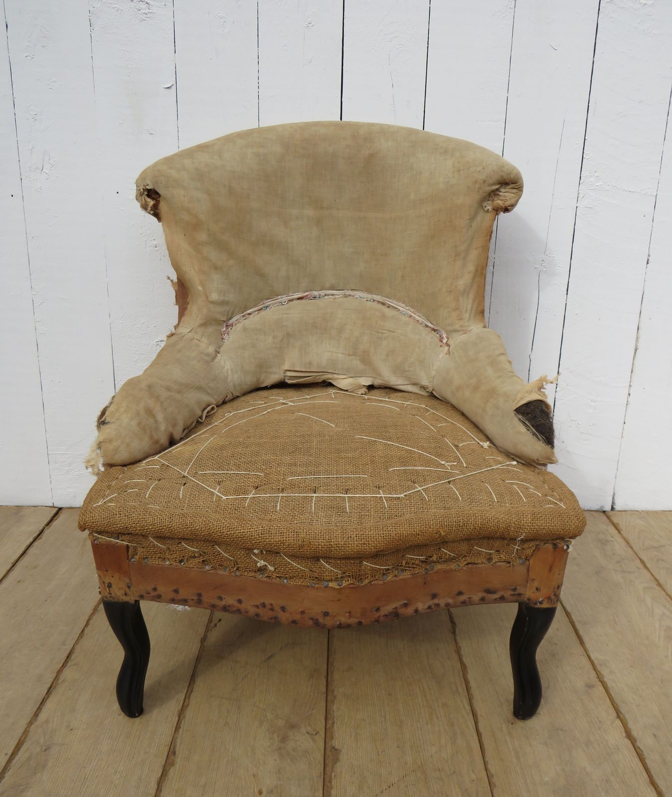 Antique French Napoleon III Slipper Tub Chair photo furniture