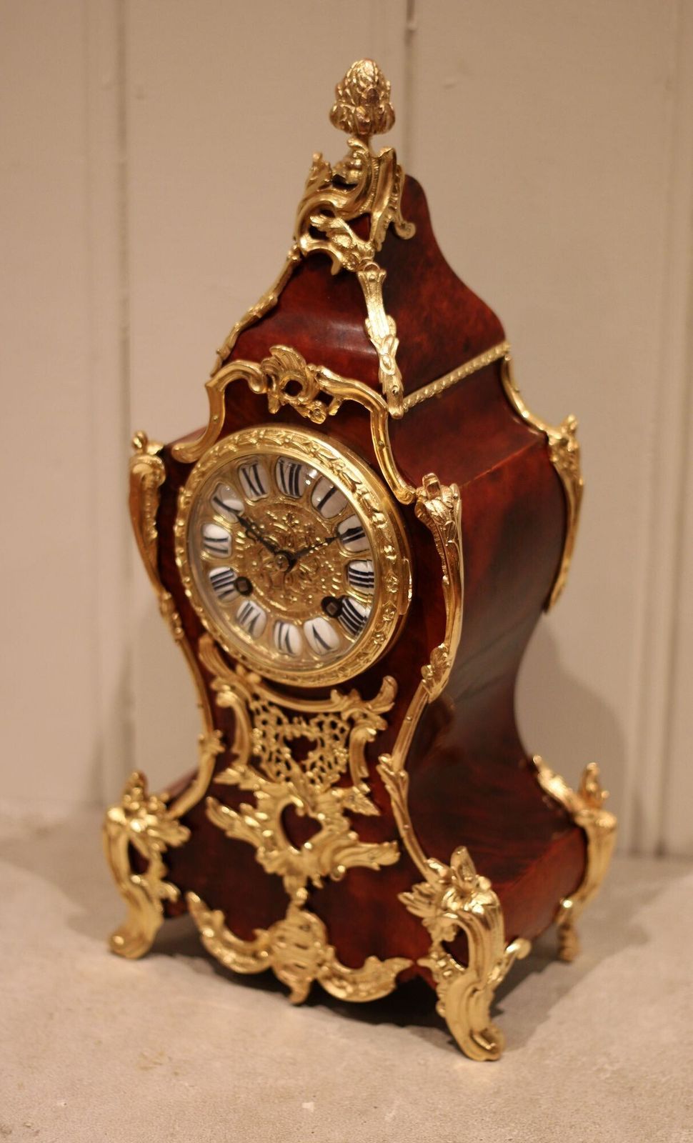 Tortoiseshell Waisted Mantel Clock photo buy