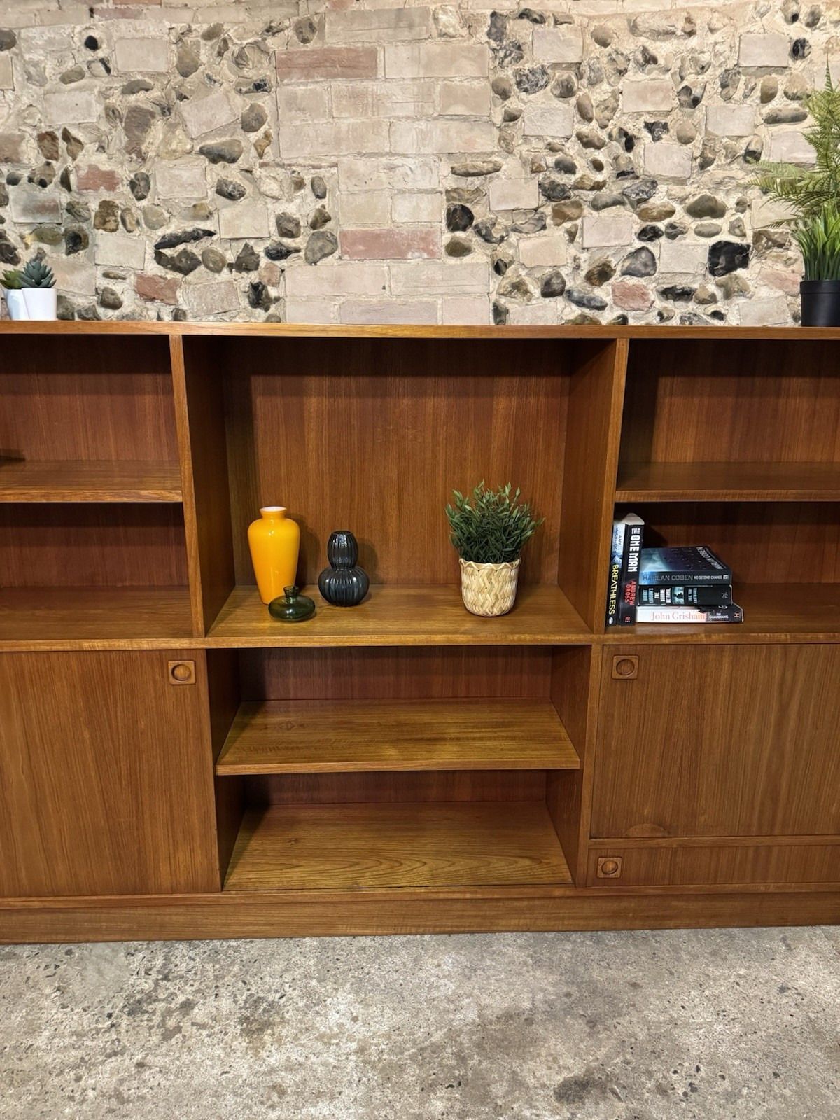 🚛 (V. Large) Danish Teak Shelves/Shelving/Bookcase Vintage/Mid Century photo Furniture