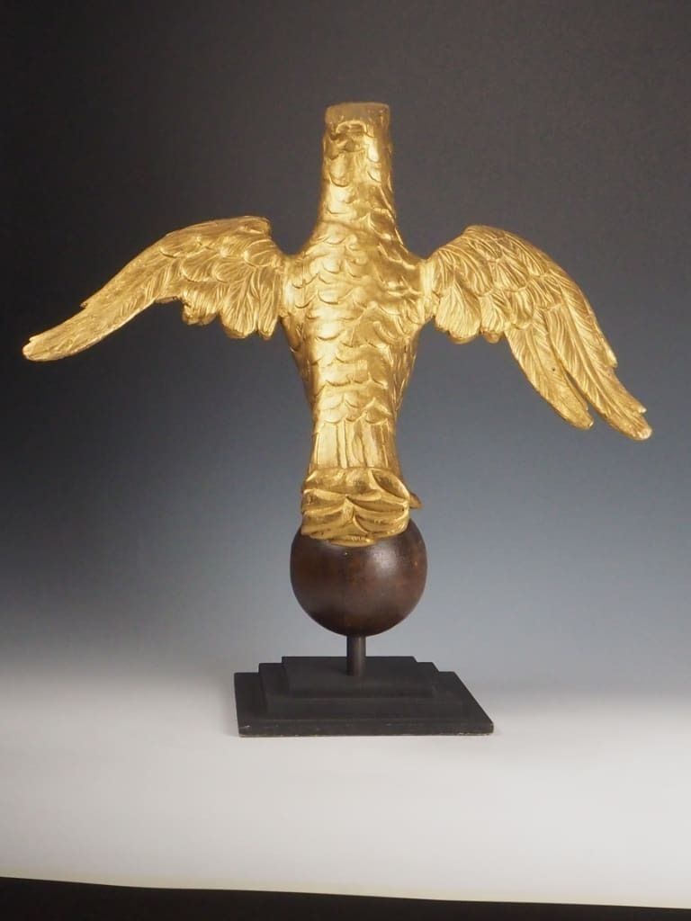 Antique Gilt Carved Eagle Lectern – Ornate Gothic Church Stand C.19th Century photo vinterior