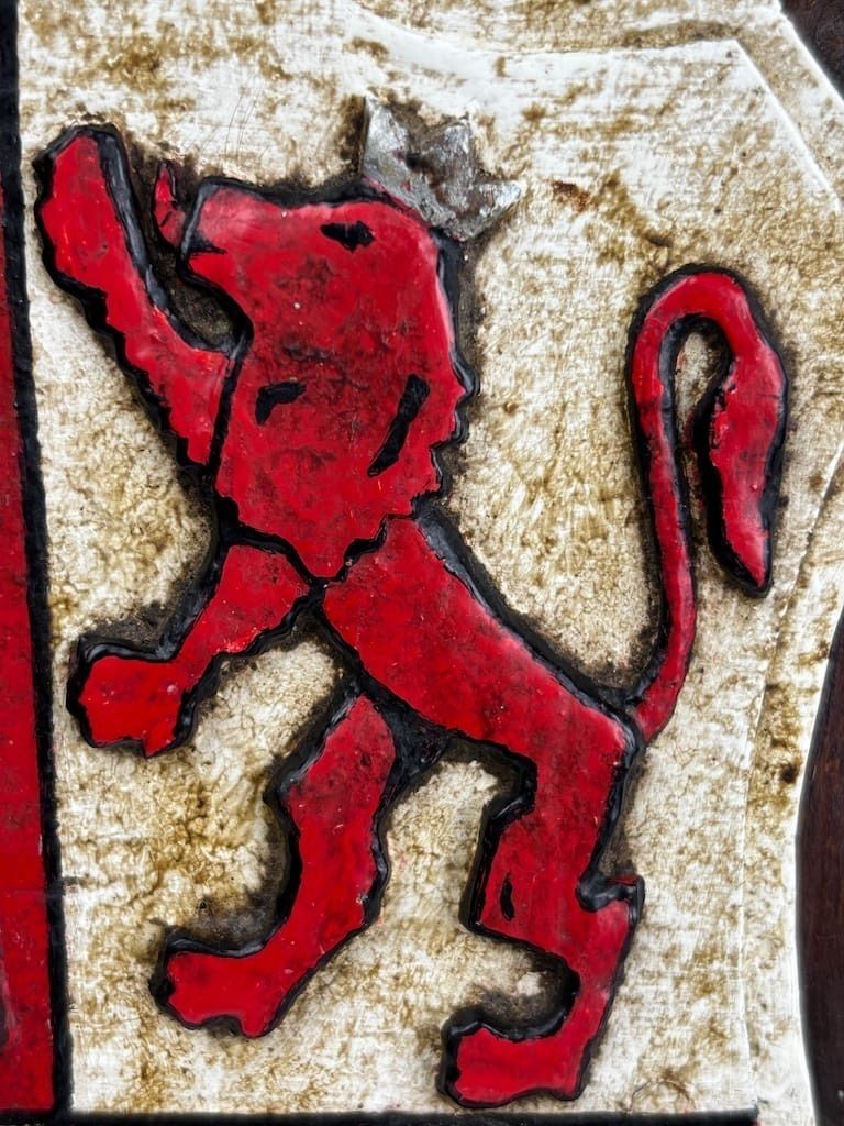 King Charles Spanish Toledo Coat Of Arms – Hand Carved Double Headed Eagle Heraldic Shield photo 245.0
