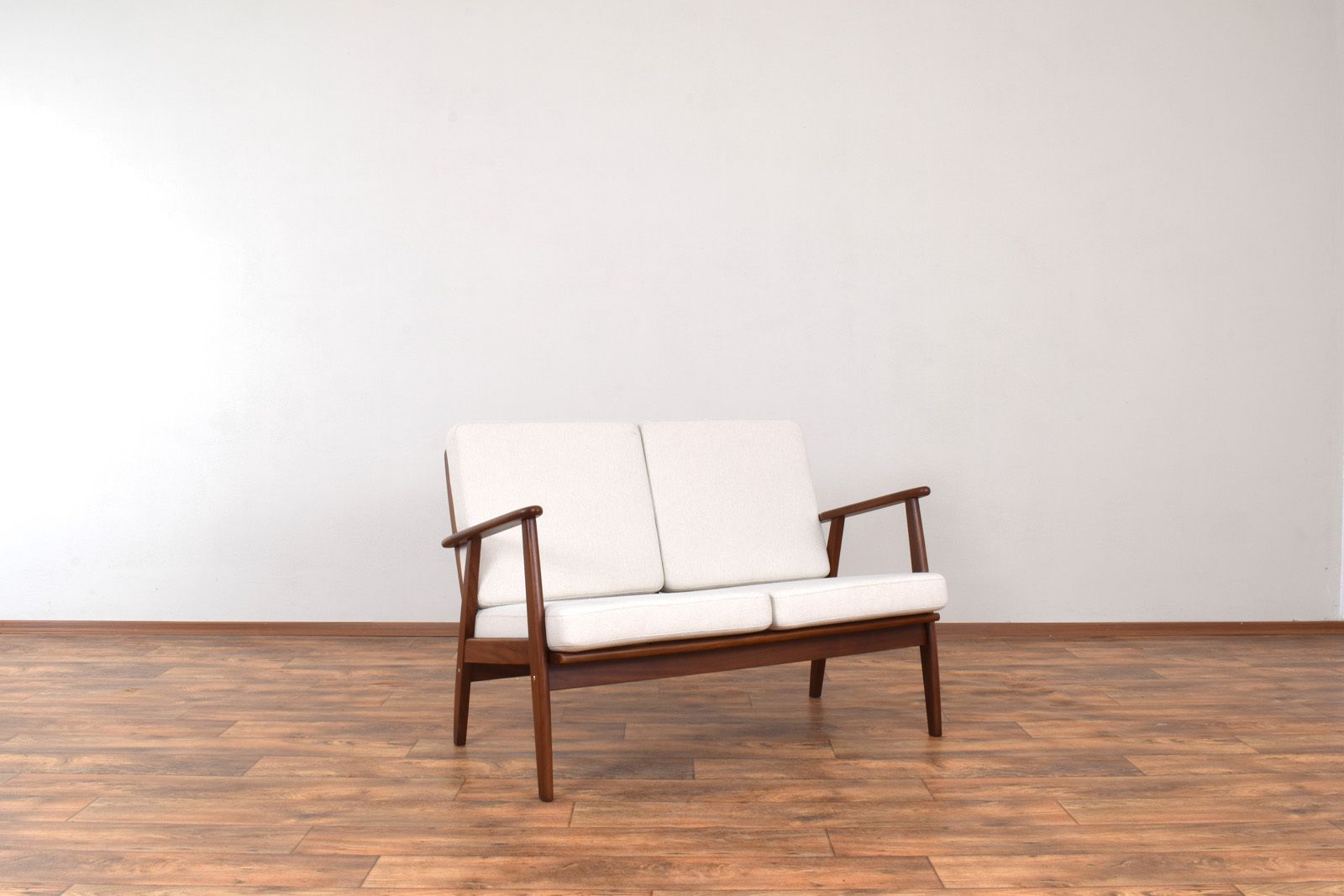 Mid Century Danish Teak Two Seater Sofa, 1960s.