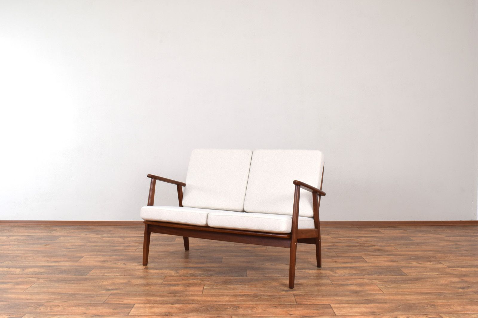 Mid Century Danish Teak Two Seater Sofa, 1960s. photo furniture