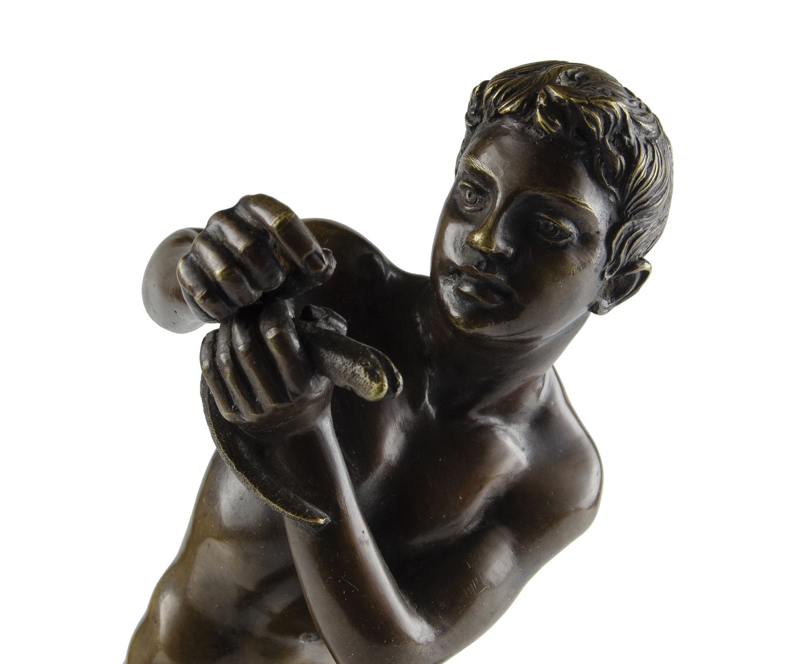 Late 19th Century Belle époque Bronze Fisherman Sculpture By The Author Vincenzo Gemito, Italy photo Art
