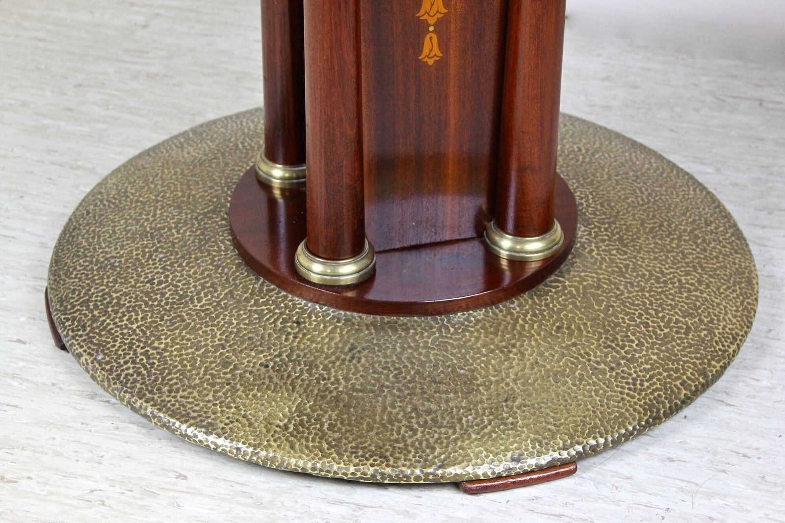 photo furniture 20th Century Art Nouveau Gaming Table, Brass Base, At Circa 1910