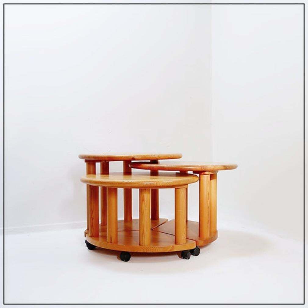 photo furniture Set Of 3 Vintage Side Tables, In The Style Of Rainer Daumiller