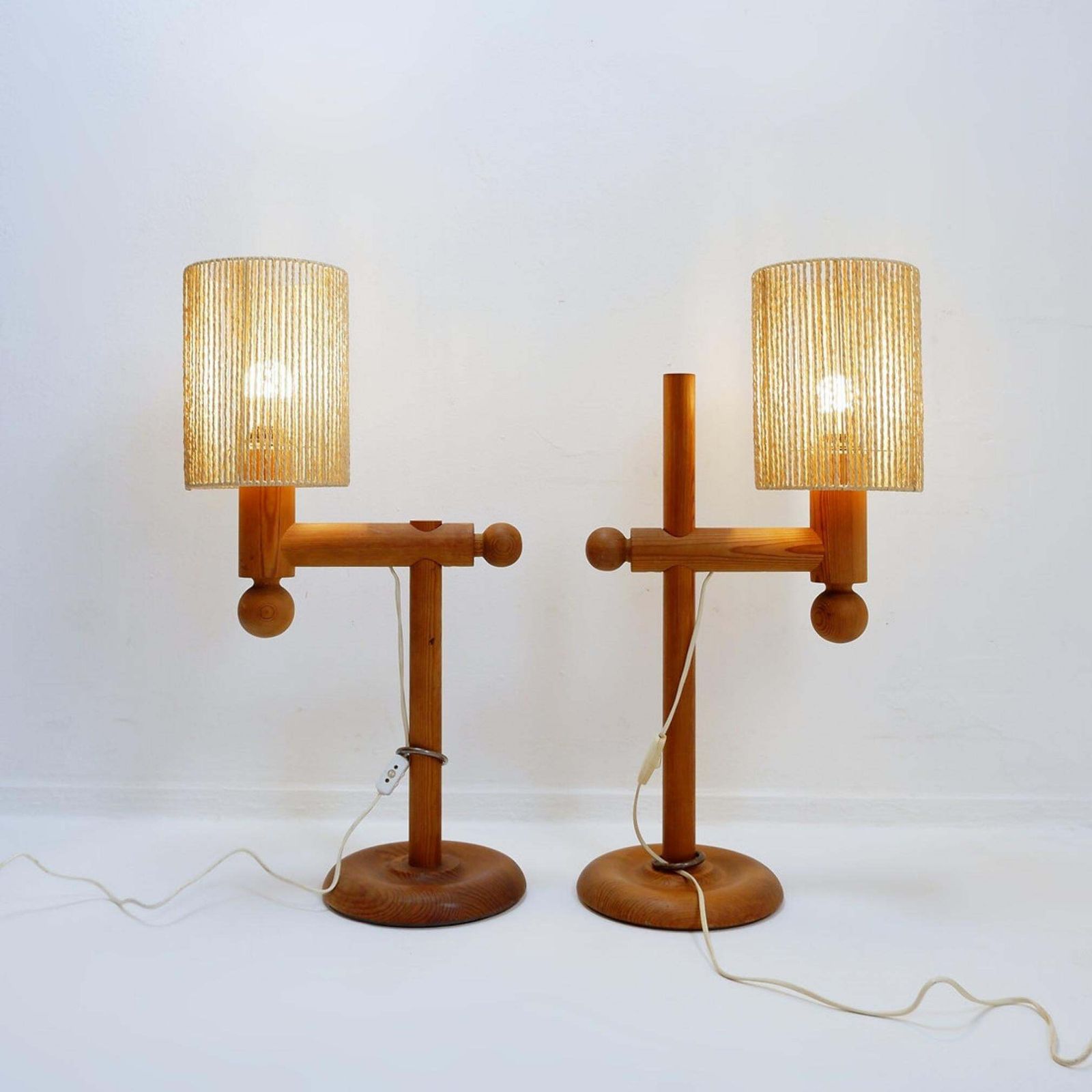 Pair Of Large Table Lamps By Uno & östen Kristiansson For Luxus, 1960/70 photo vinterior