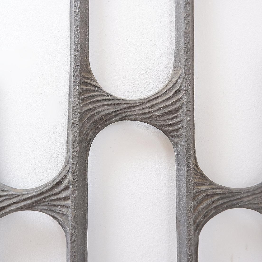 Brutalist Cast Aluminum Door Panel In The Style Of Paul Evans, 1960s photo Home Fixtures
