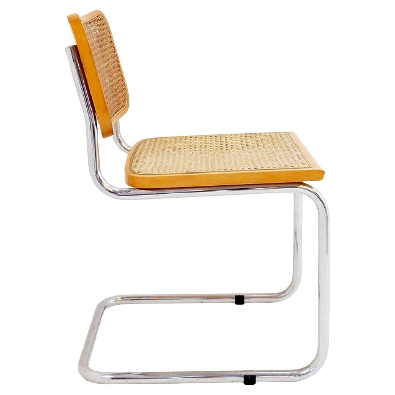Vintage Cesca Chair In Light Wood   Italy