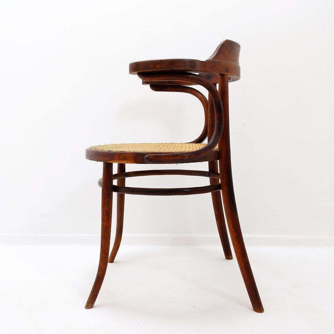 photo vinterior Thonet Style Bentwood Chair, Stained Beech, Art Deco, 1950s Design