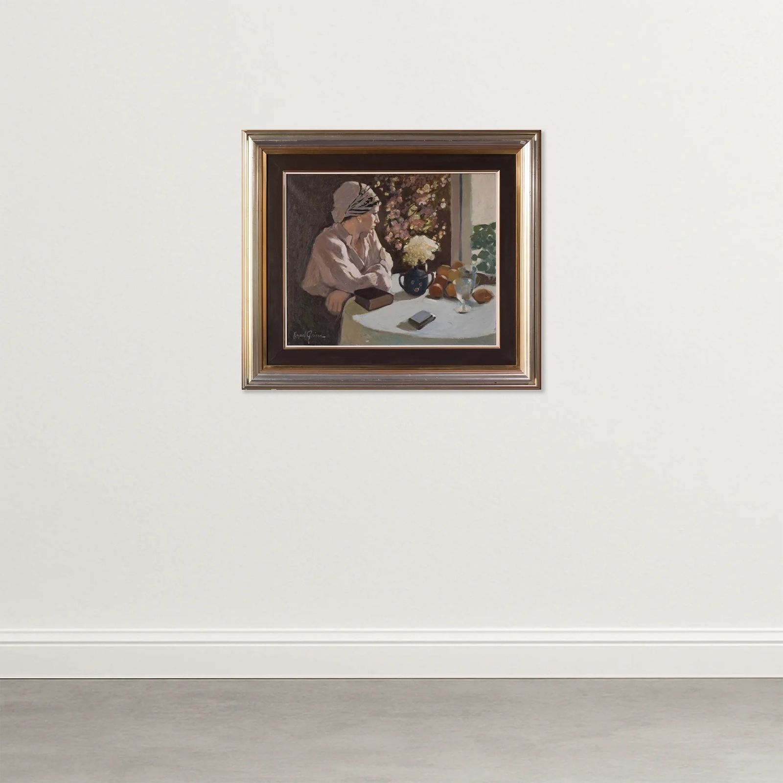 Rafael Griera – Portret Van Een Dame Bij Een Raam photo furniture