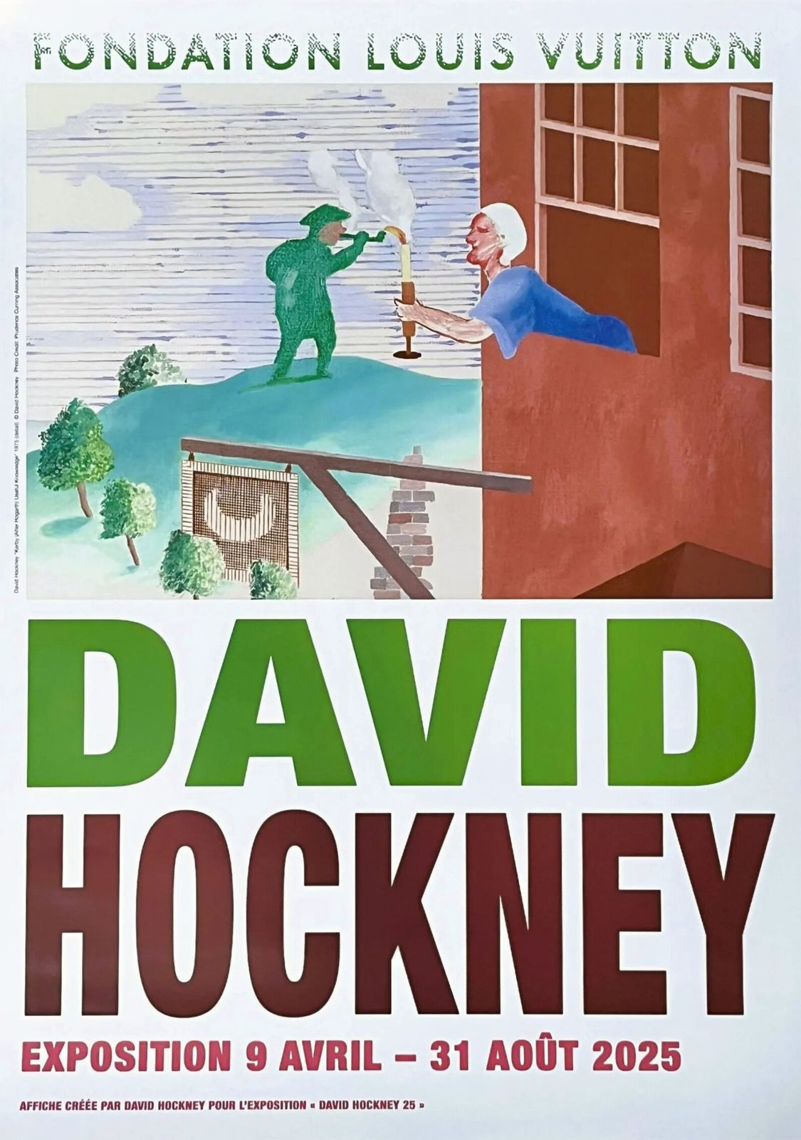 David Hockney 25 Exhibition Louis Vuitton Foundation Poster