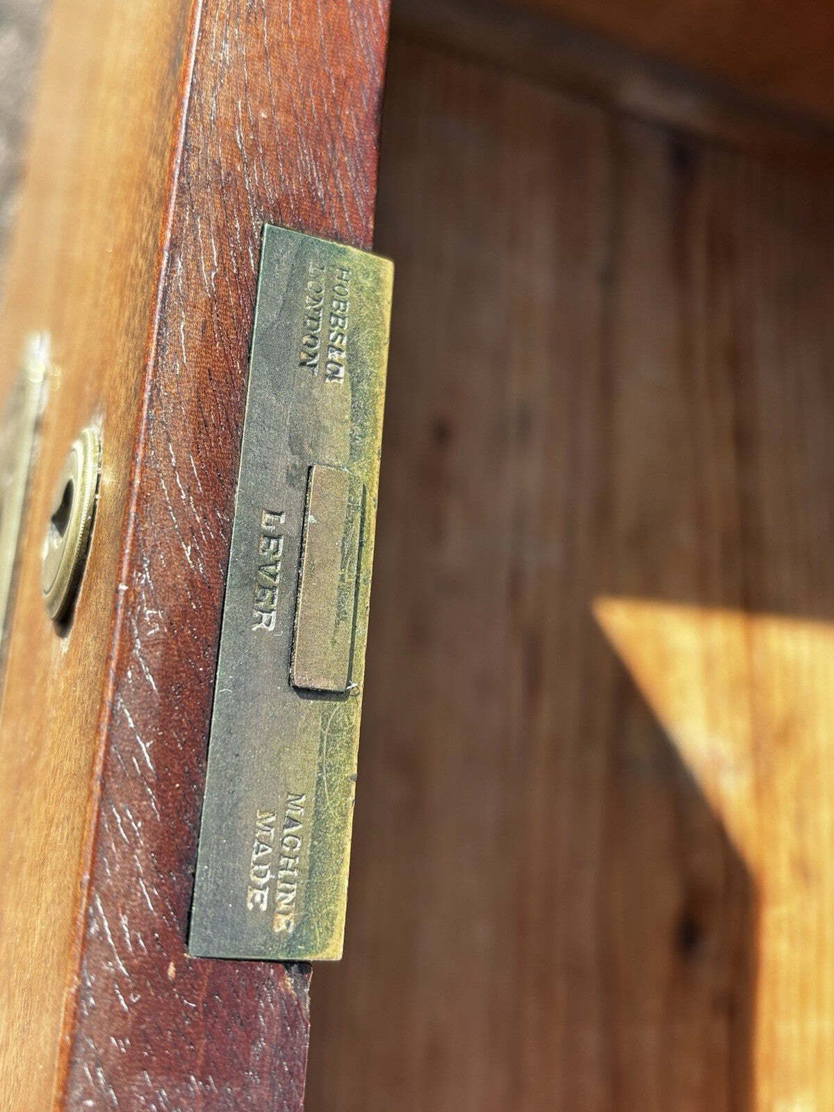 2795.0 Brass Bound Mahogany Campaign Chest, Stamped Ross & Co, Dublin, Superb Quality. photo