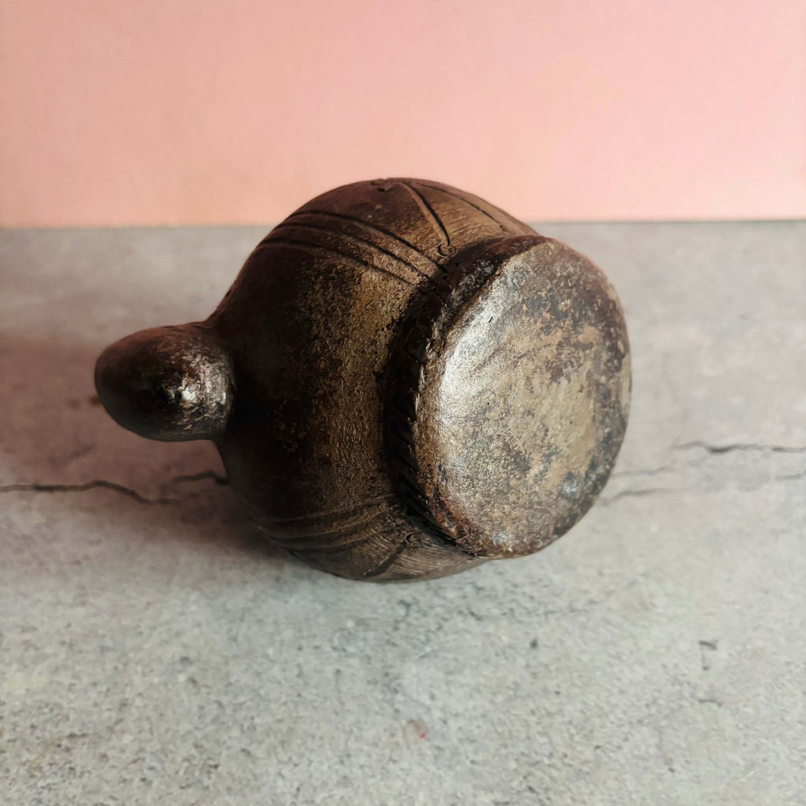 Home Decor Rare African Carved Clay Inkwell Pot photo