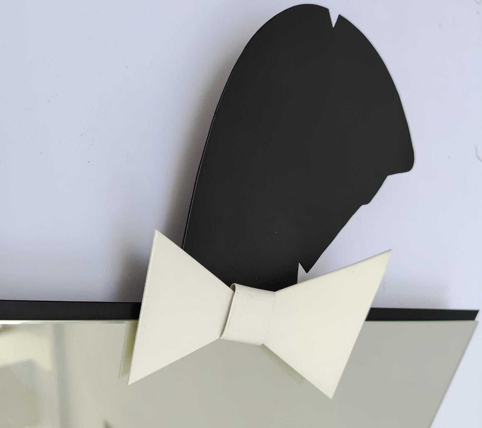 Wall Mirror Fashion Style Metal Art 90s Design Postmodern Memphis Era photo 240.0