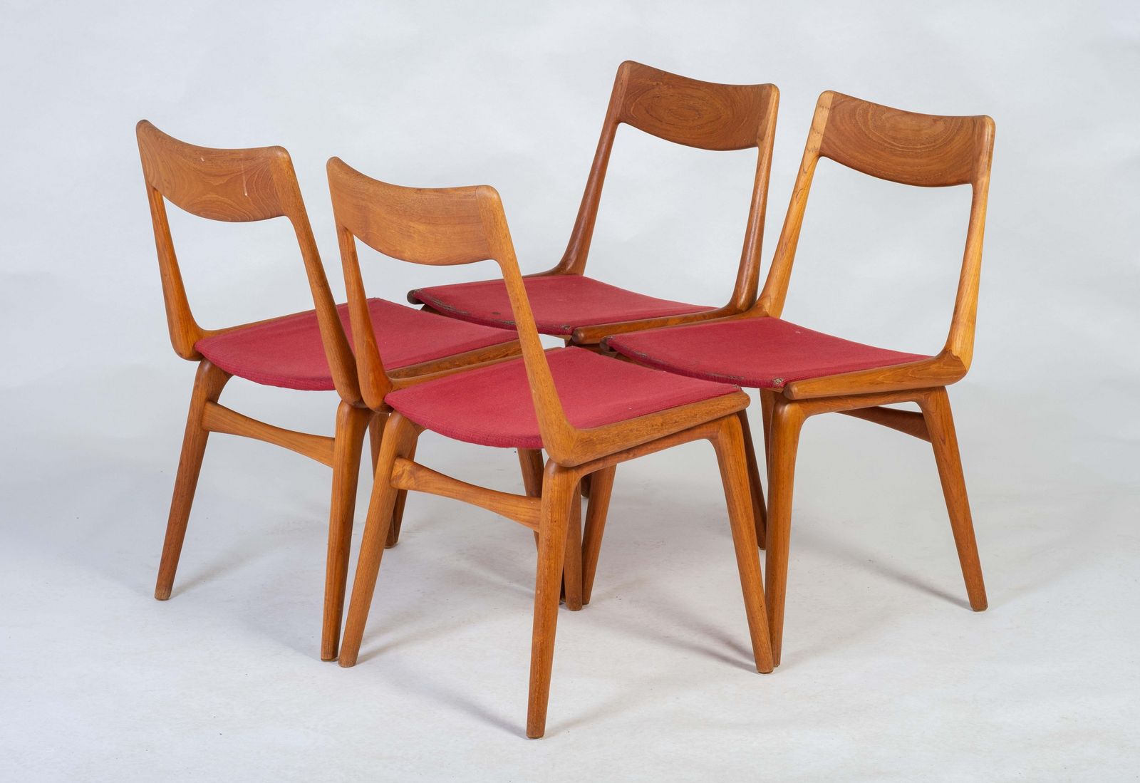 Dining Chairs By Alfred & Erik Christensen For Slagelse Møbelværk, 1960s photo for sale