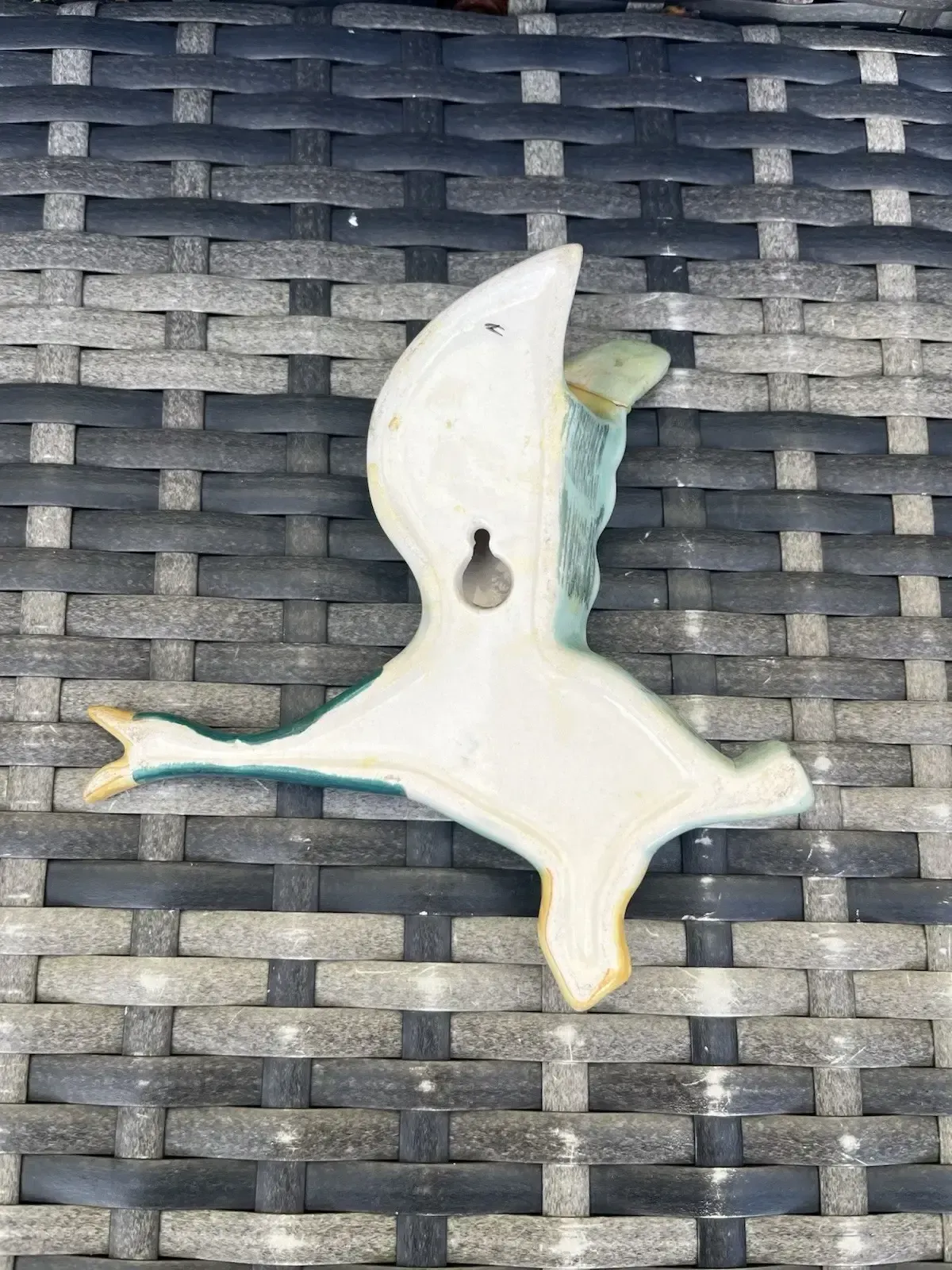 photo vintage Set Of 3 Staffordshire Flying Duck Mallard Wall Plaques Pocket Vases Not Beswick