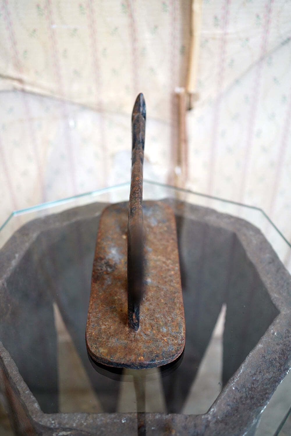 An Early 20thc American Folk Art Painted Cast Iron Boot Scraper Formed As A Cat C.1920 photo vintage