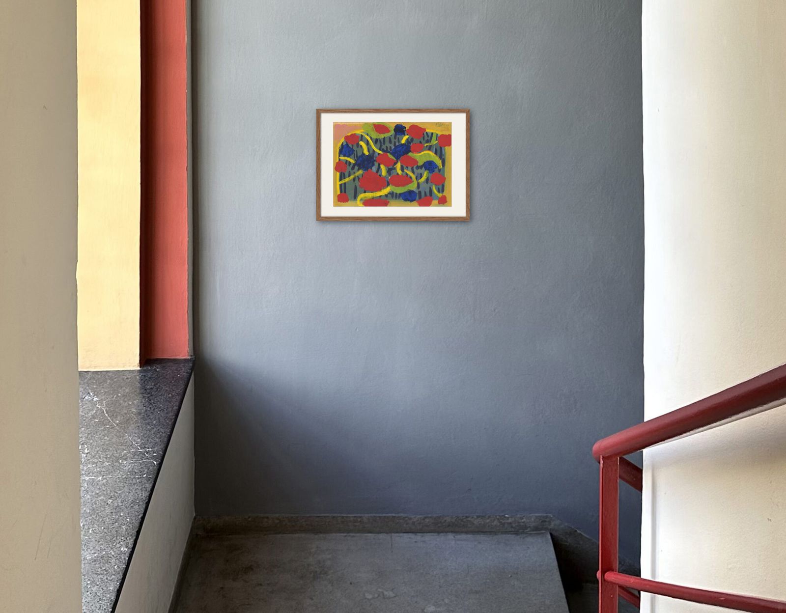 Colourful Italian Abstract, Signed, Pietro Poletti, 1977 photo Art