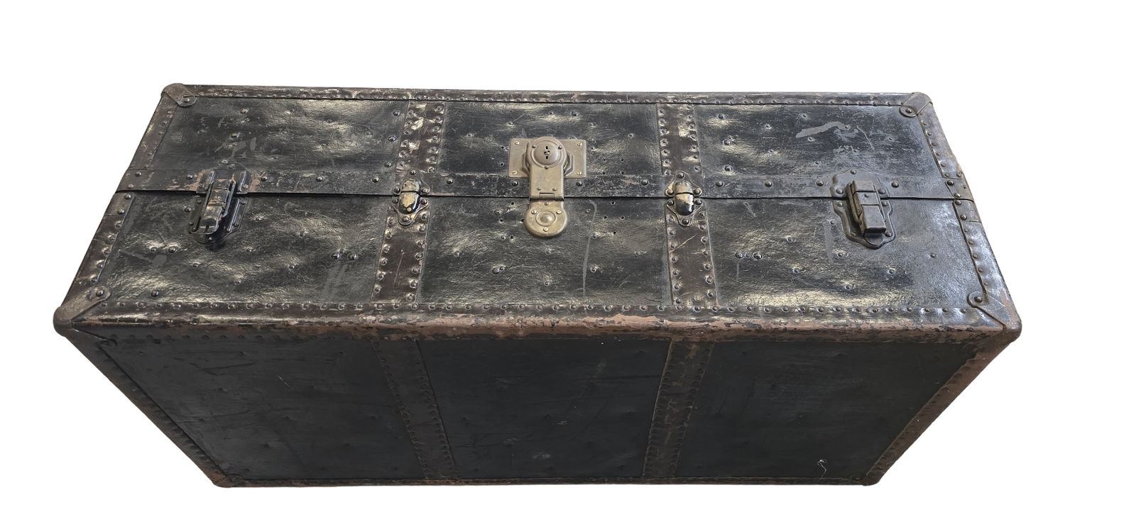 Raro Baule Armadio "Steamer Trunk" D'epoca photo vintage