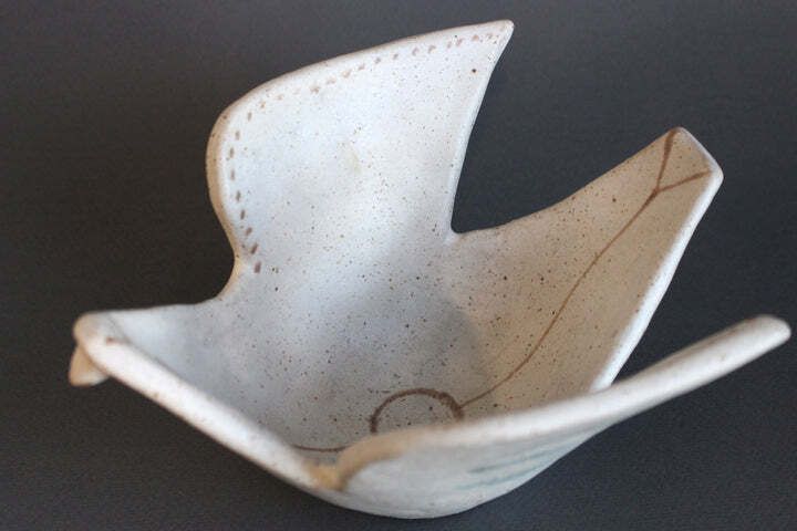 2640.0 Vintage Italian Ceramic Dove By Bruno Gambone (Circa 1970s) photo