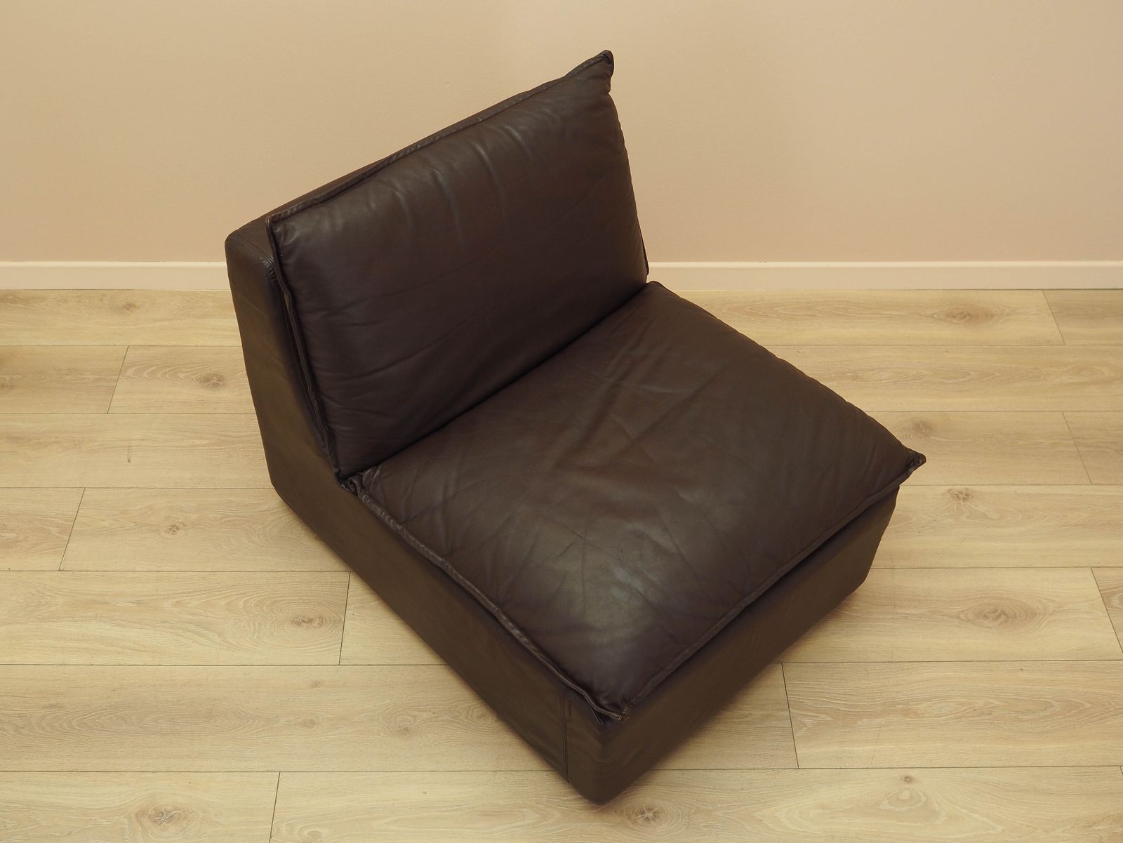 photo furniture Brown Leather Armchair, Italian Design, 1960s, Production: Italy
