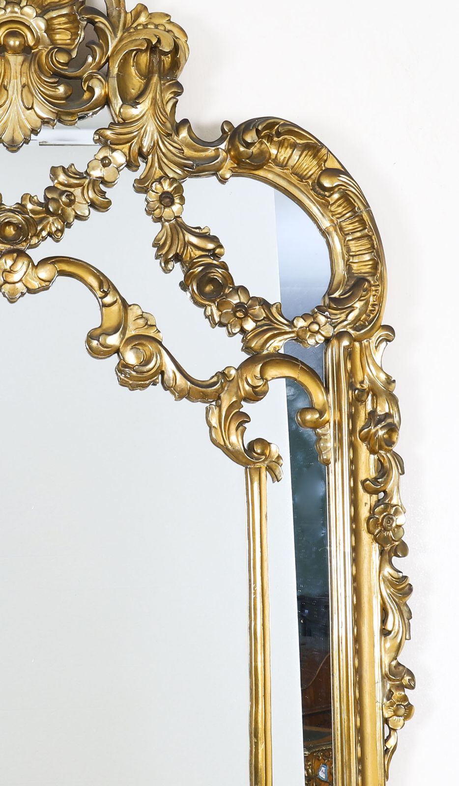 English Giltwood Louis Revival Overmantel Mirror C1860 160 X 80cm photo vinterior