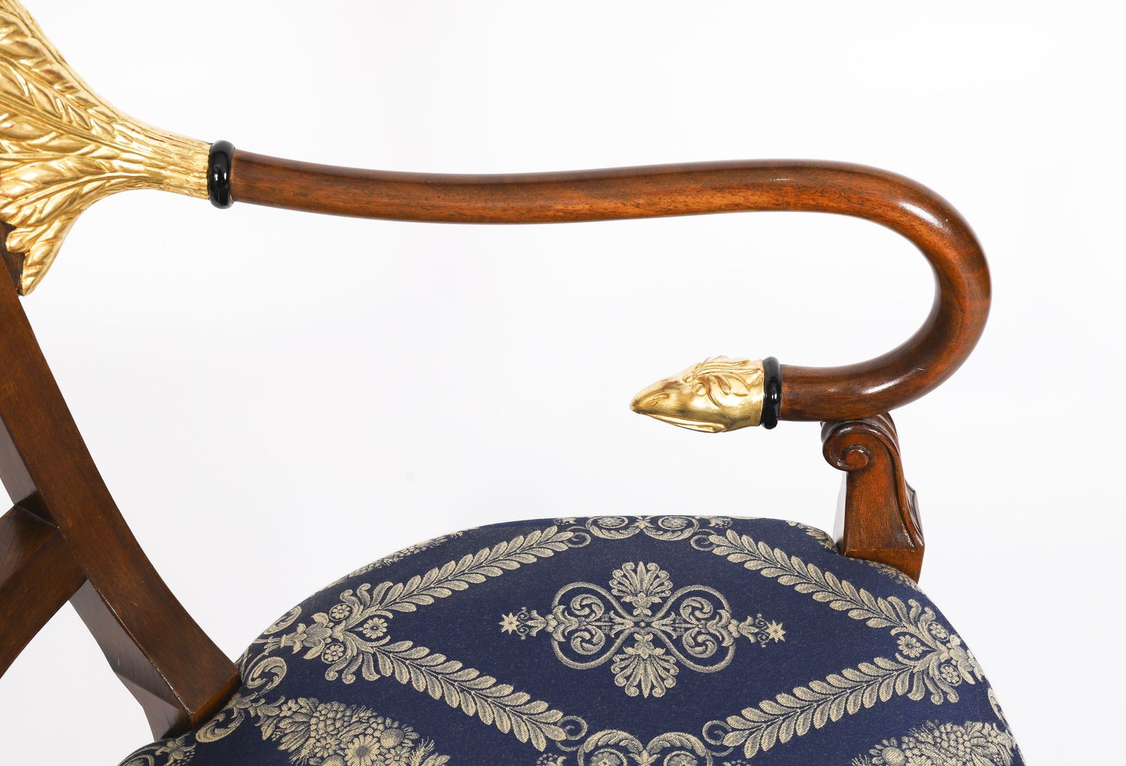 photo buy Exceptional Pair Italian Neoclassical Giltwood Armchairs Circa 1900