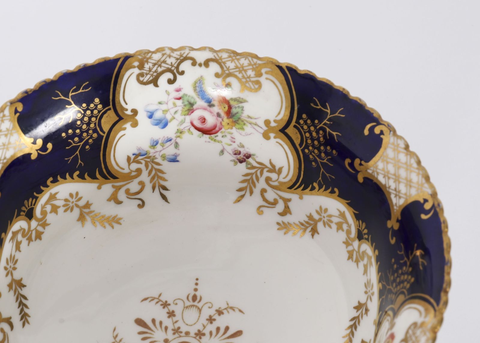 photo furniture Antique Coalport "Bat Wing" Pattern Porcelain Tea Set Circa 1910