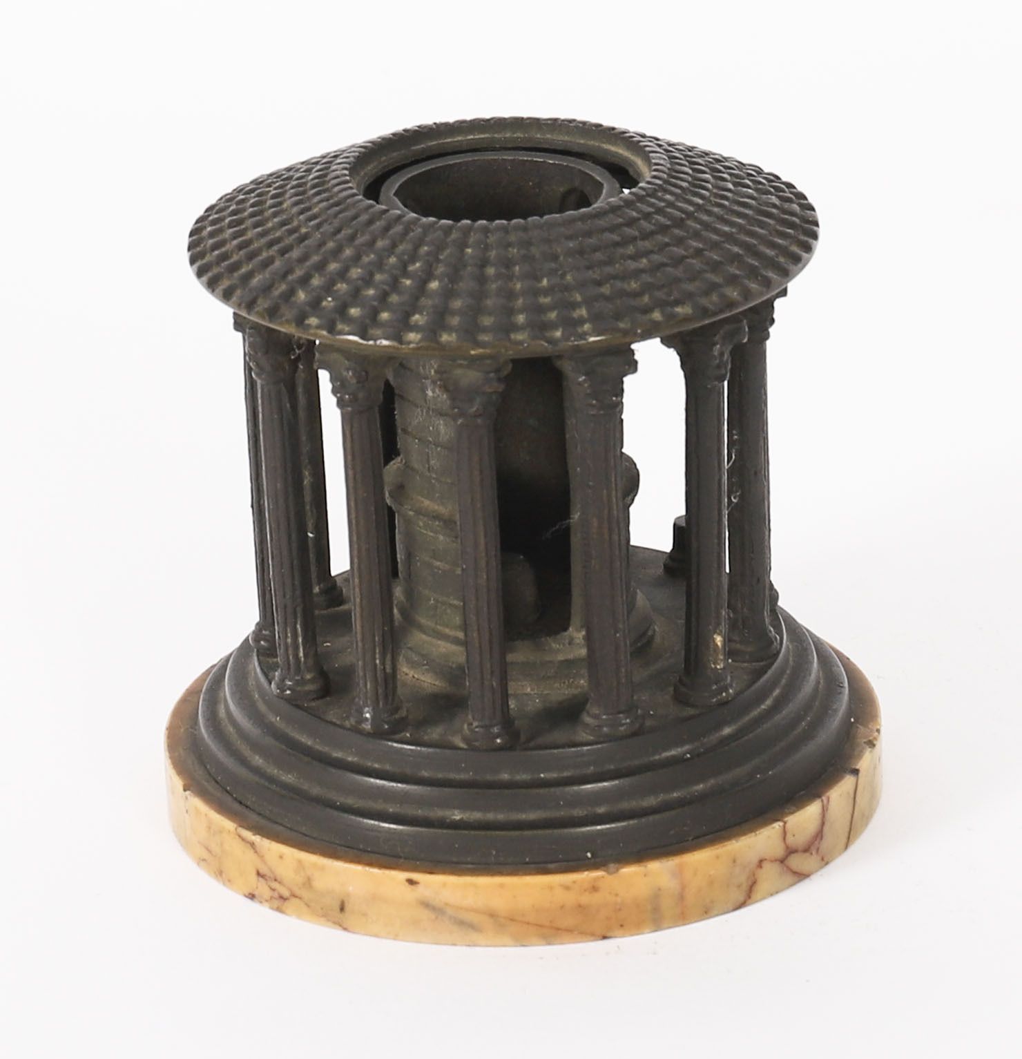 Antique Grand Tour Model Temple Of Hercules Victor, Rome, 19th C photo Art