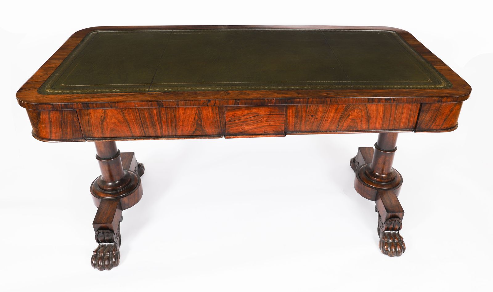 Antique William IV Gonçalo Alves Writing Desk 19th C photo furniture