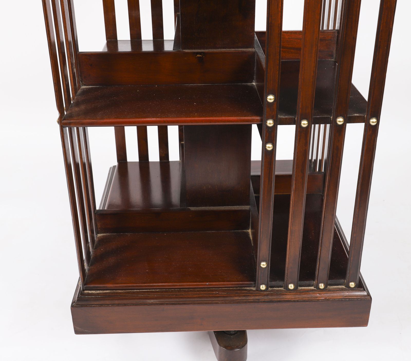 Antique English Mahogany Revolving Bookcase By Maple & Co Circa 1890 photo 1500.0