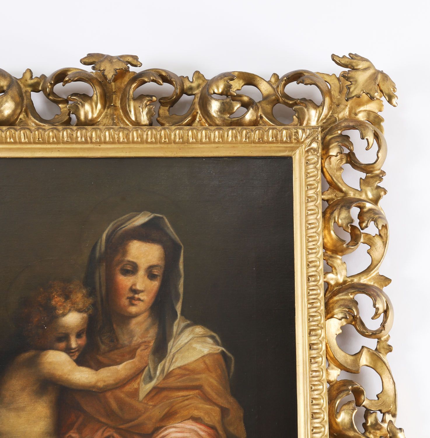 Antique Painting Madonna  & Child Follower Of Raphael 19th Century photo 5500.0