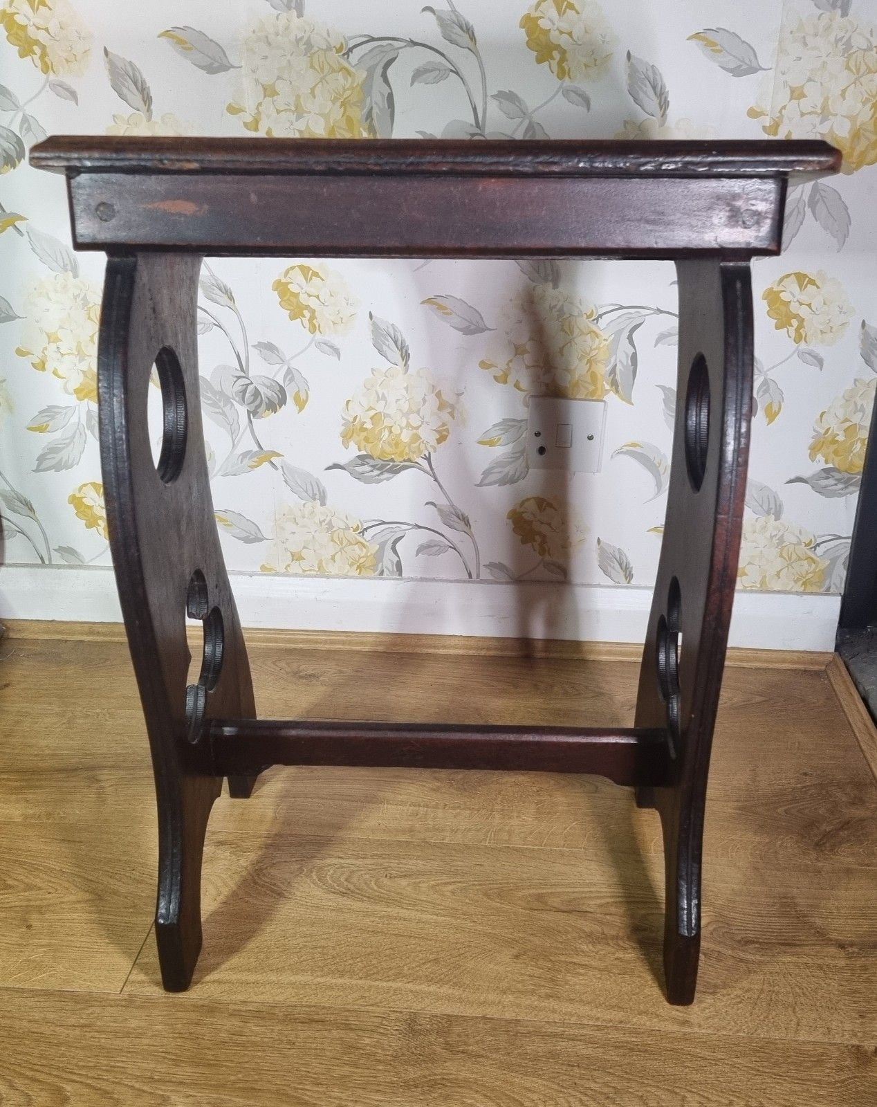 Antique Mahogany Organist Pianist Stool Sloped Church Book Stand Arts & Crafts photo 165.0