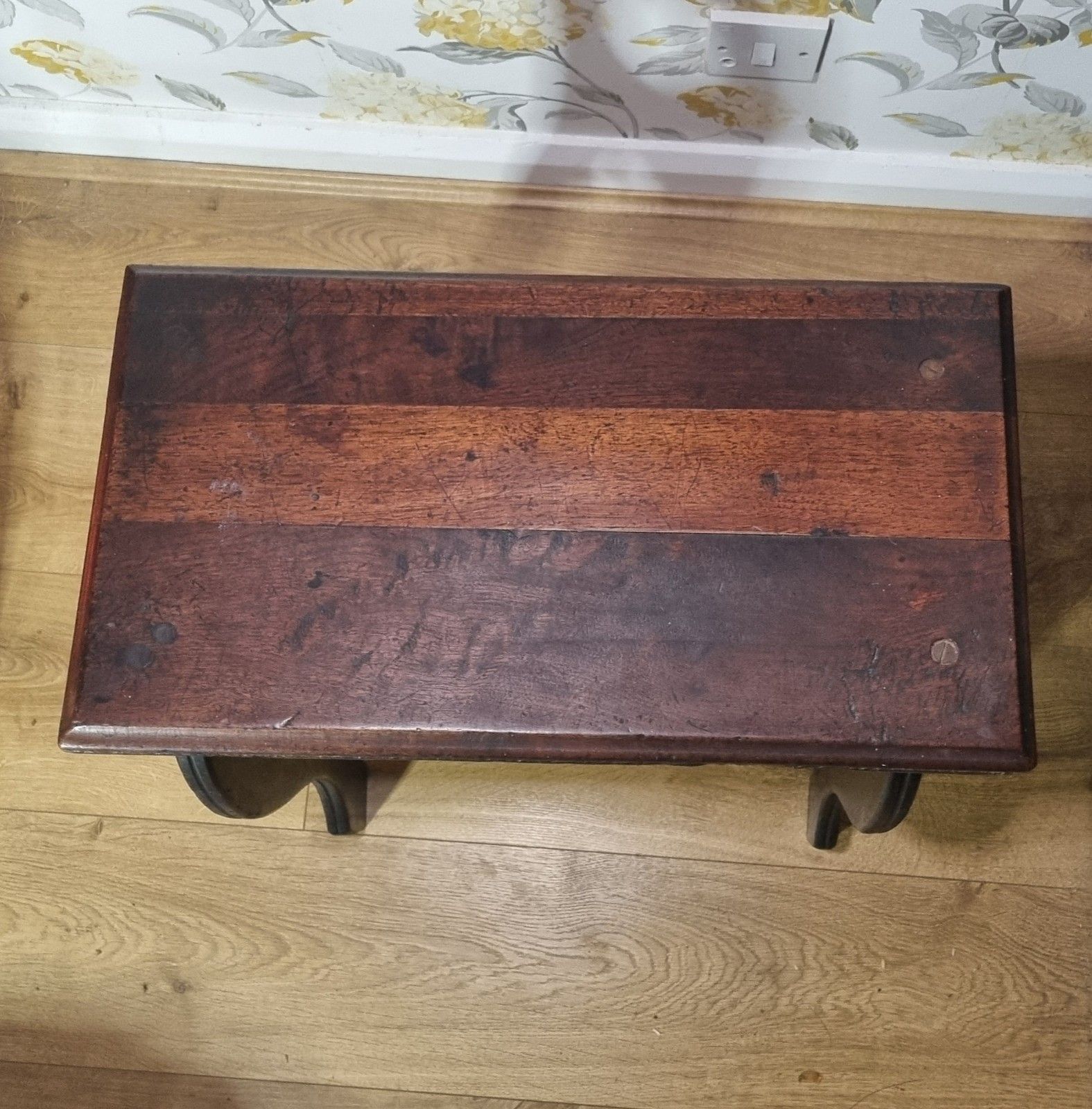 Antique Mahogany Organist Pianist Stool Sloped Church Book Stand Arts & Crafts photo vinterior