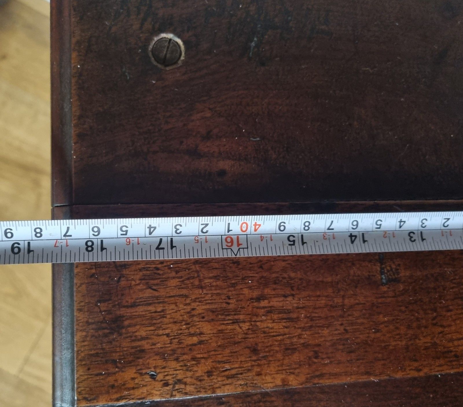 photo vintage Antique Mahogany Organist Pianist Stool Sloped Church Book Stand Arts & Crafts
