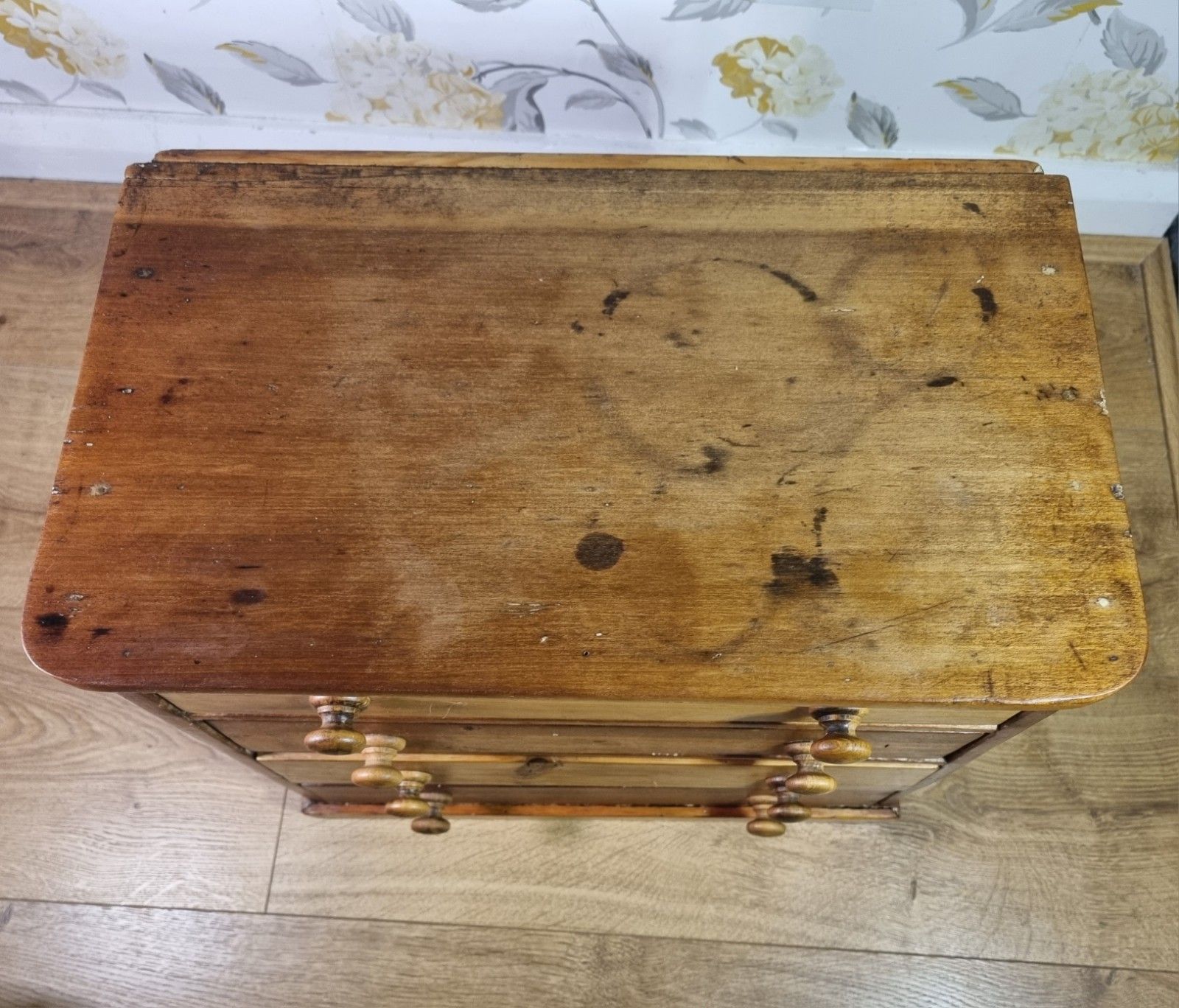 photo for sale Antique Victorian Small Apprentice Chest Of Drawers Collector Watchmaker Desktop