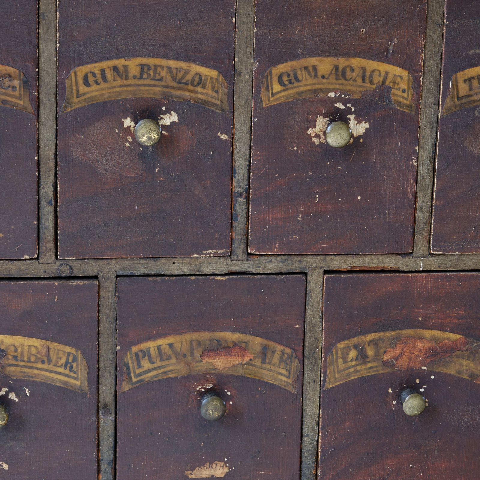 photo furniture 19th Century Bank Of Apothecary Drawers
