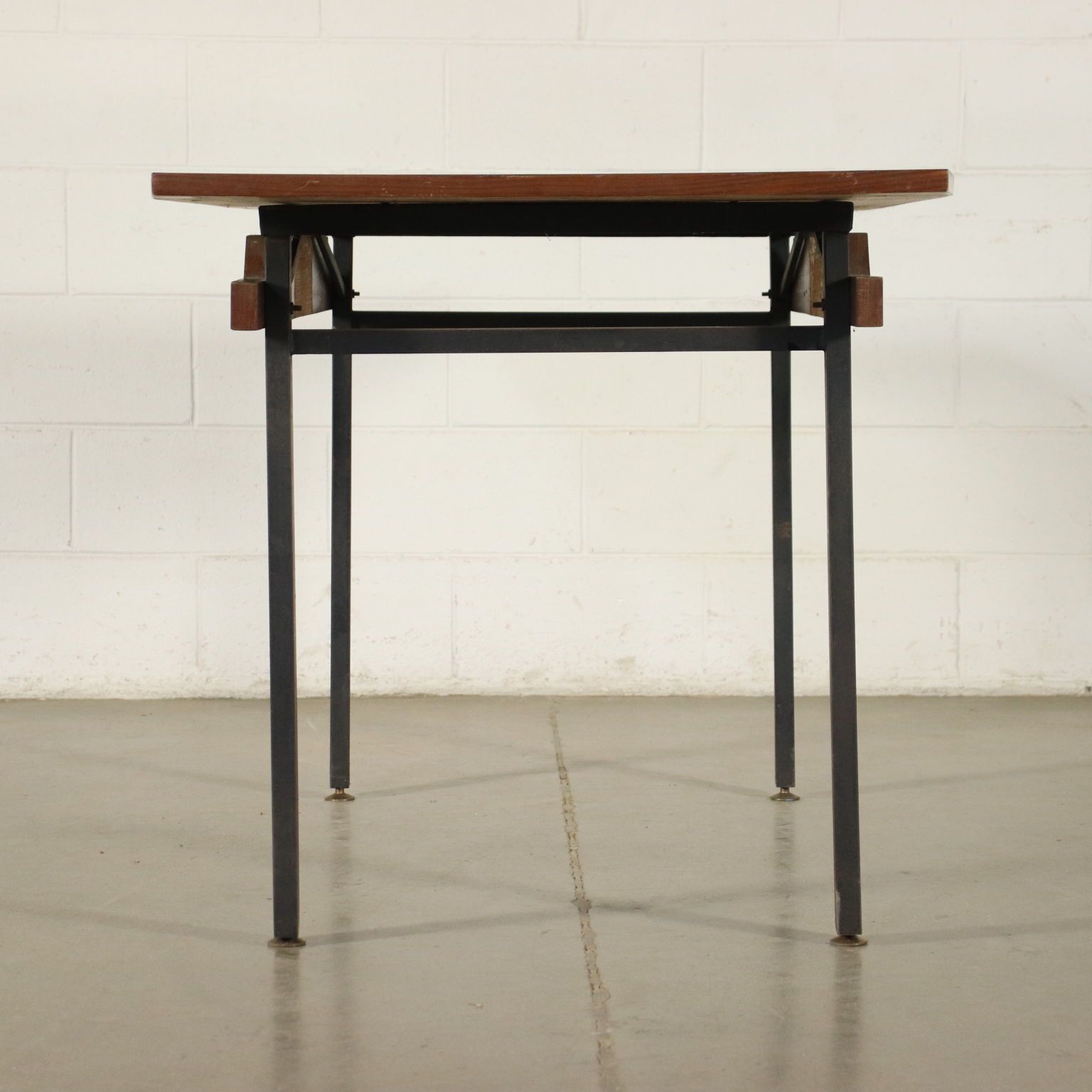 photo for sale Table Mahogany Formica Metallic Enamelled Italy 1960s