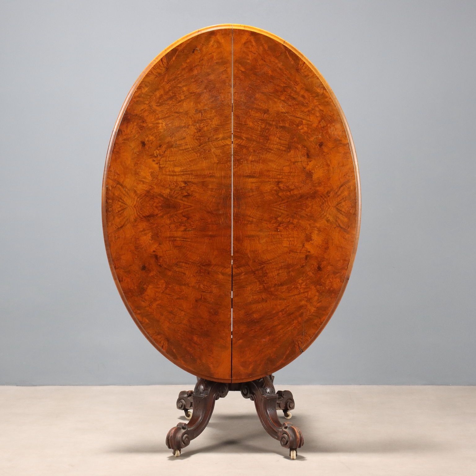 Antique Table Mahogany Mahogany Burl XIX Century photo Furniture