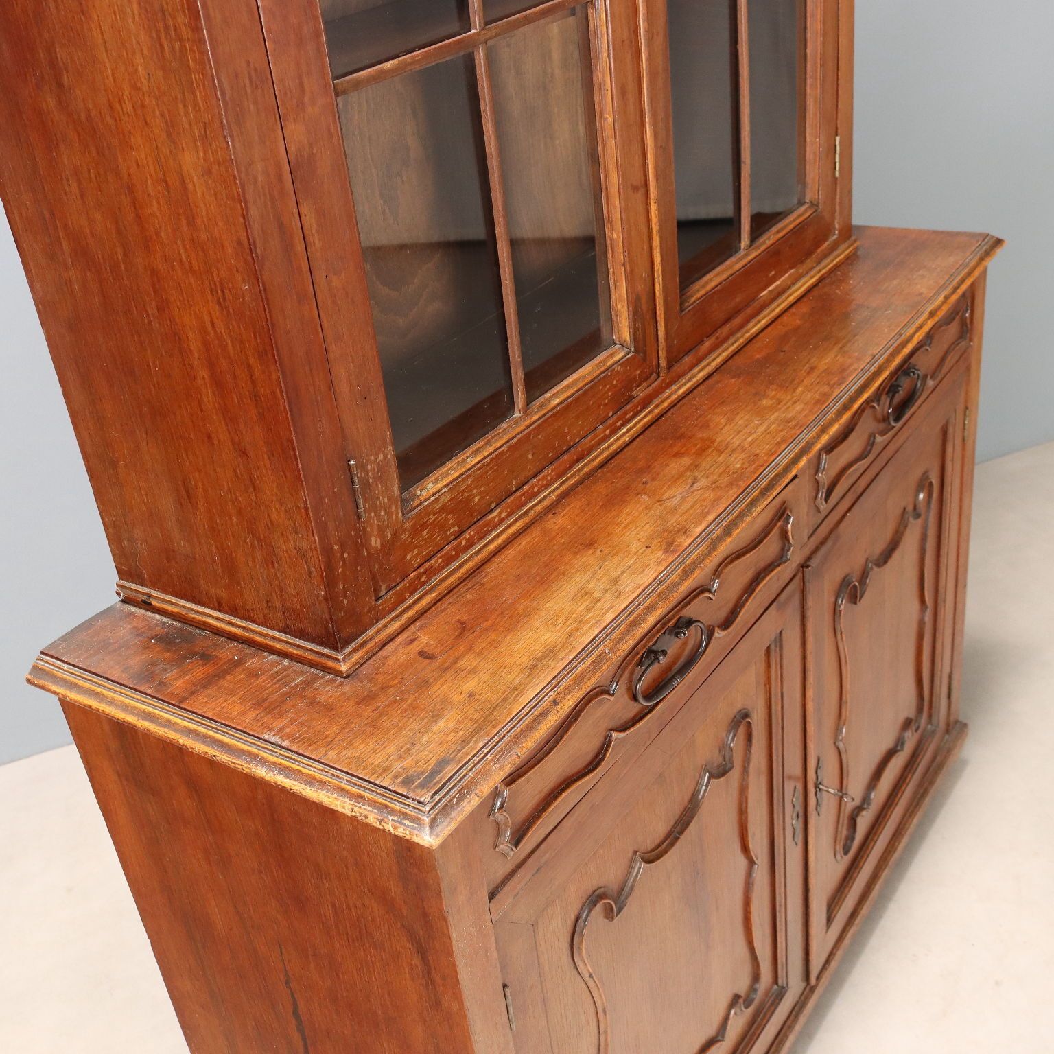 640.0 Antique Cupboard Walnut Veneer Italy XX Century photo