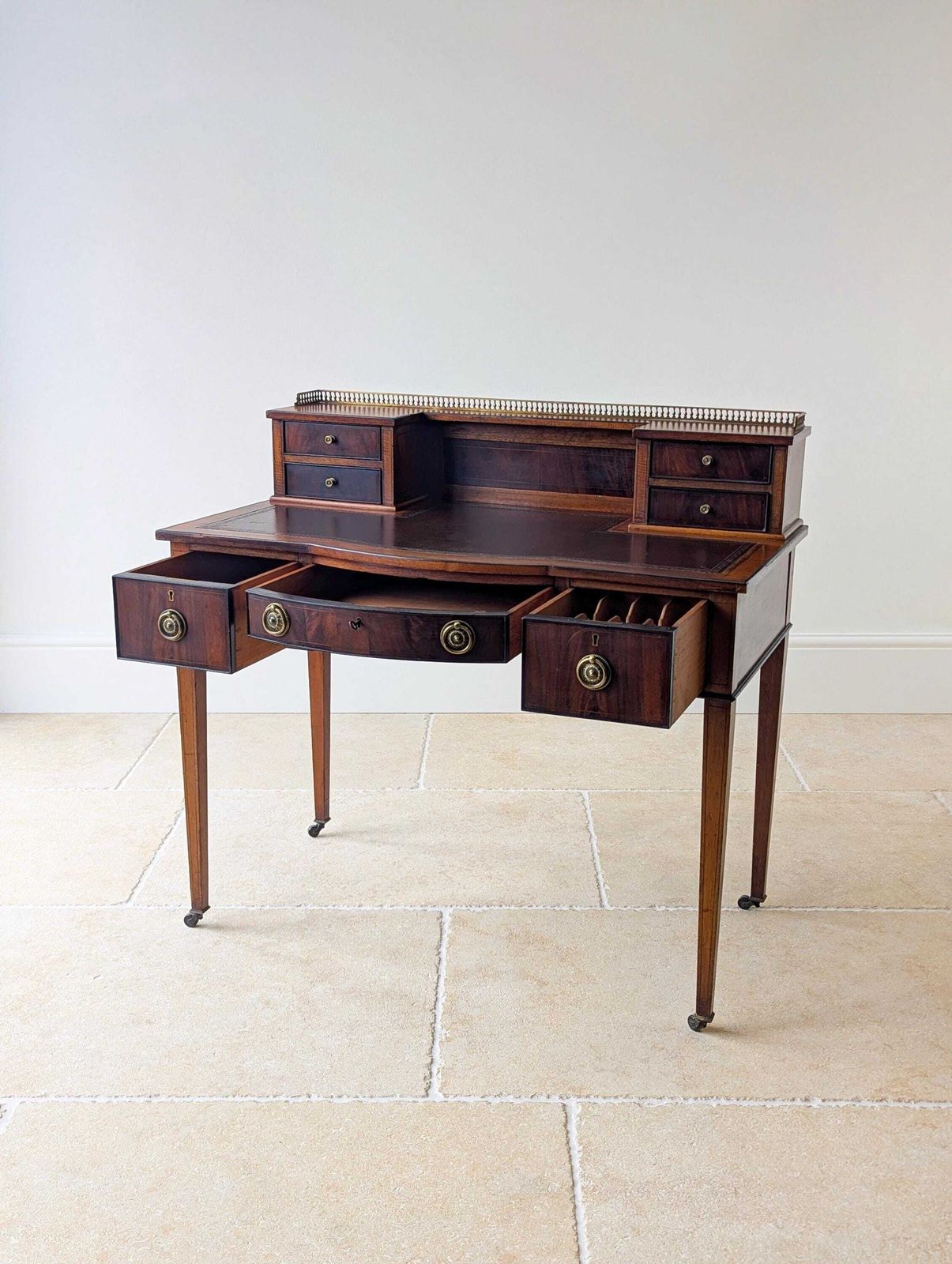 Antique Edwardian Mahogany Writing Desk C.1910 photo 1045.0