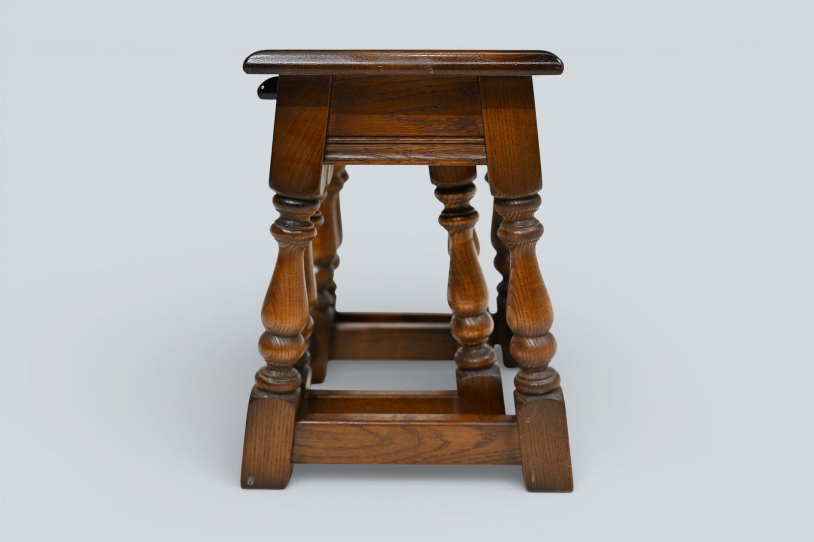 photo for sale Old Charm Oak Nest Of 2 Tables Model 1494 Light Oak Finish Free Uk Delivery