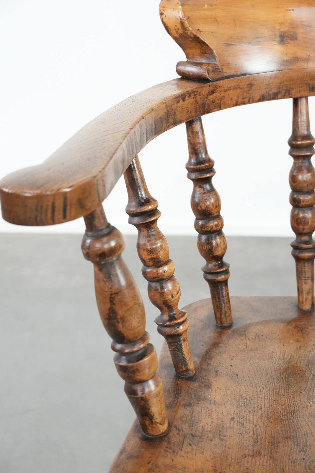 photo for sale Antieke Engelse Captain Chair / Bijzetstoel / Bureaustoel Uit Het Begin Van De 19e Eeuw