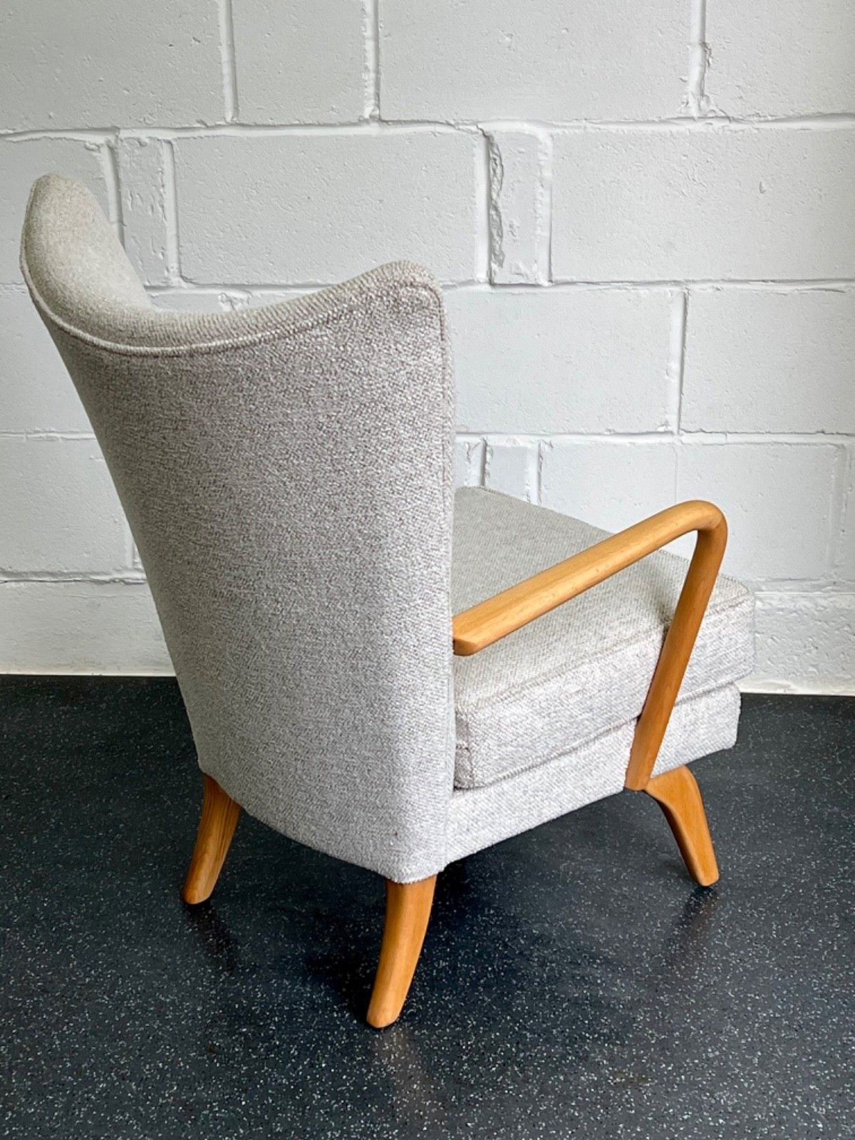 Midcentury Howard Keith Bambino Armchair New Upholstery (Delivery Available) photo Furniture
