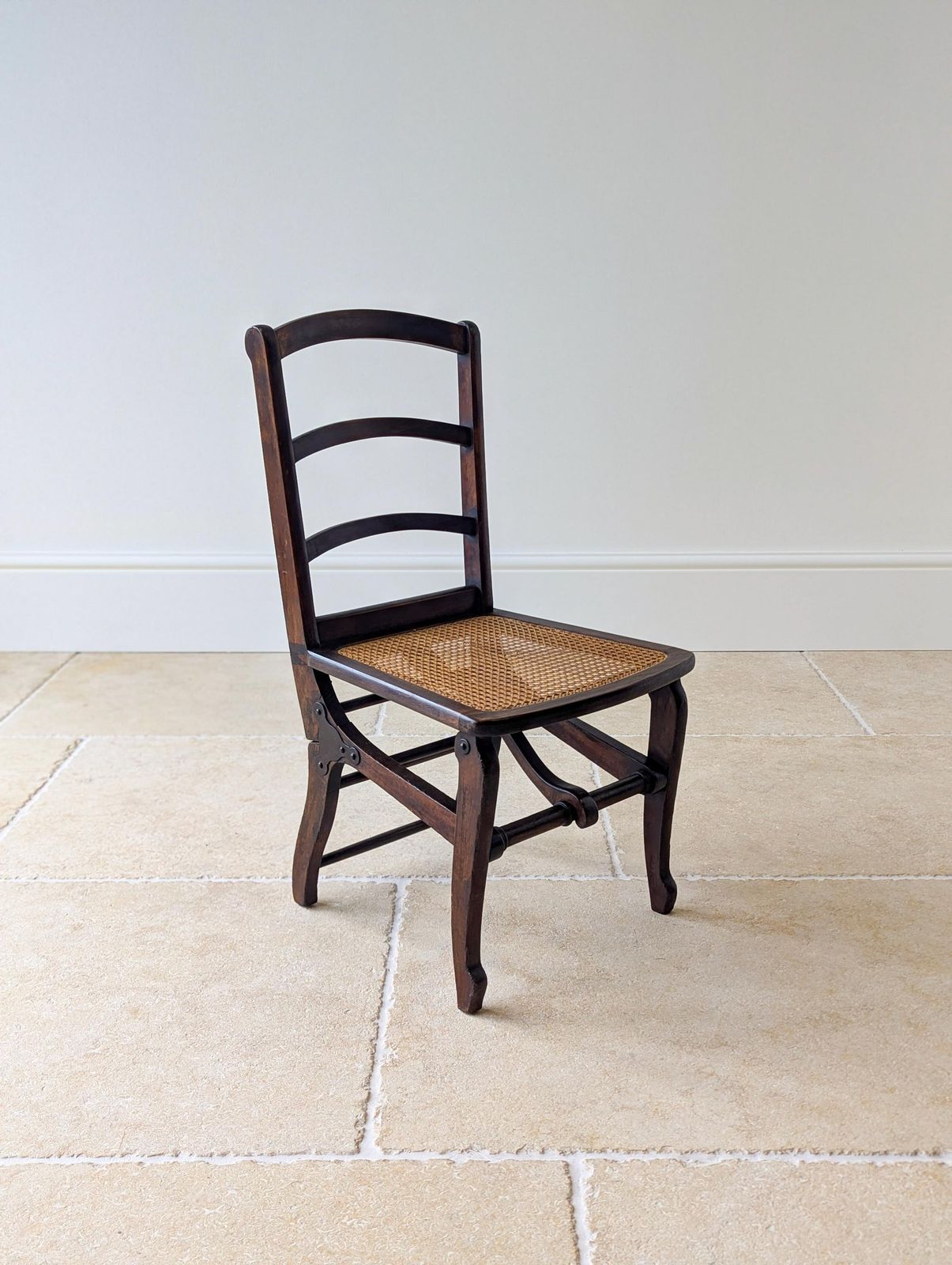 Antique Victorian Folding Campaign Chair C.1890. photo 725.0